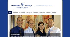 Desktop Screenshot of newmanfamilydental.com