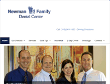 Tablet Screenshot of newmanfamilydental.com